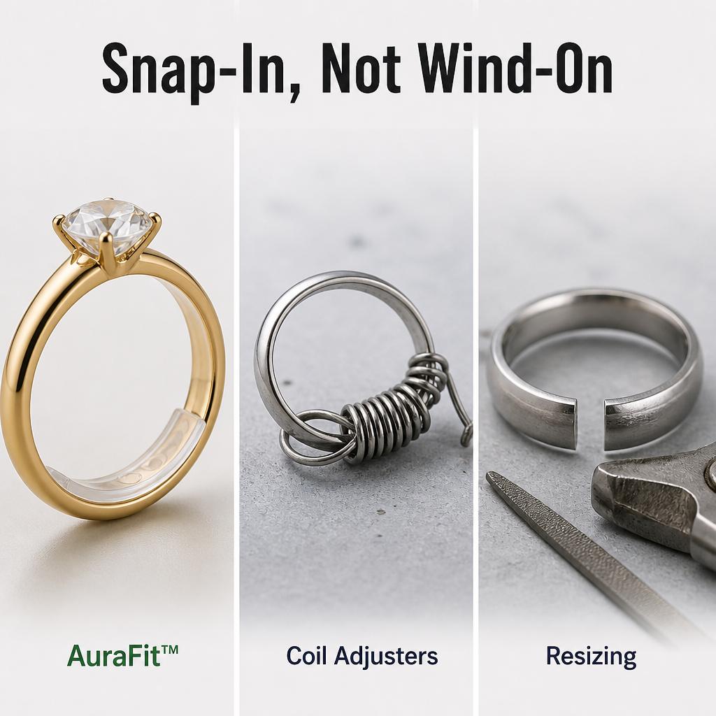 AuraFit™ RingMate — Stop Your Rings Spinning, Sliding & Falling Off in Seconds | 2-Pack Available