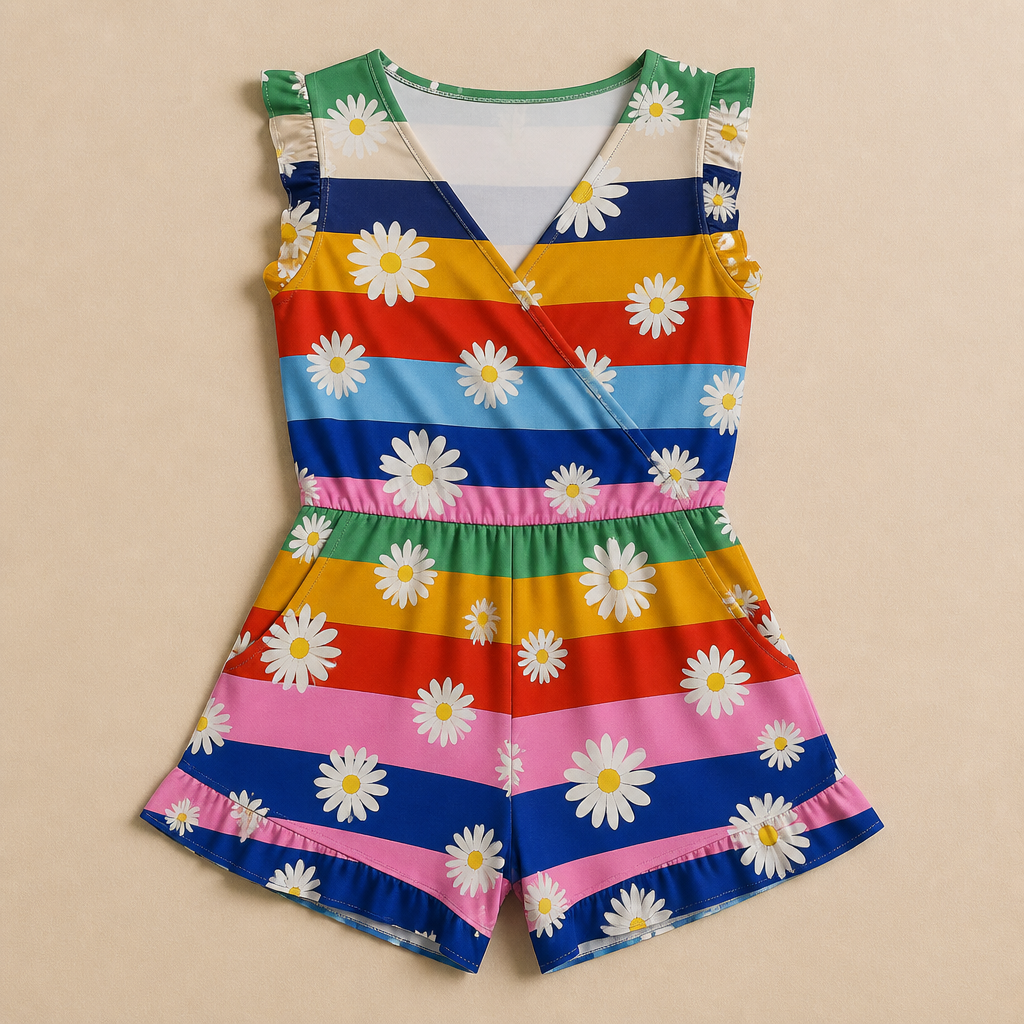 MarinaSilk™ – Ruffle Wrap-Front Nursing Swim Romper with Built-In Support