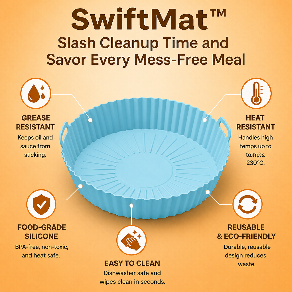 SwiftMat™ — Slash Cleanup Time and Savor Every Mess-Free Meal