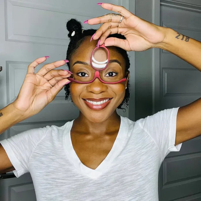 Sharp-Vision Swiveling Magnifier Glasses™ — Flawless Makeup Precision for Stunning Confidence Every Time