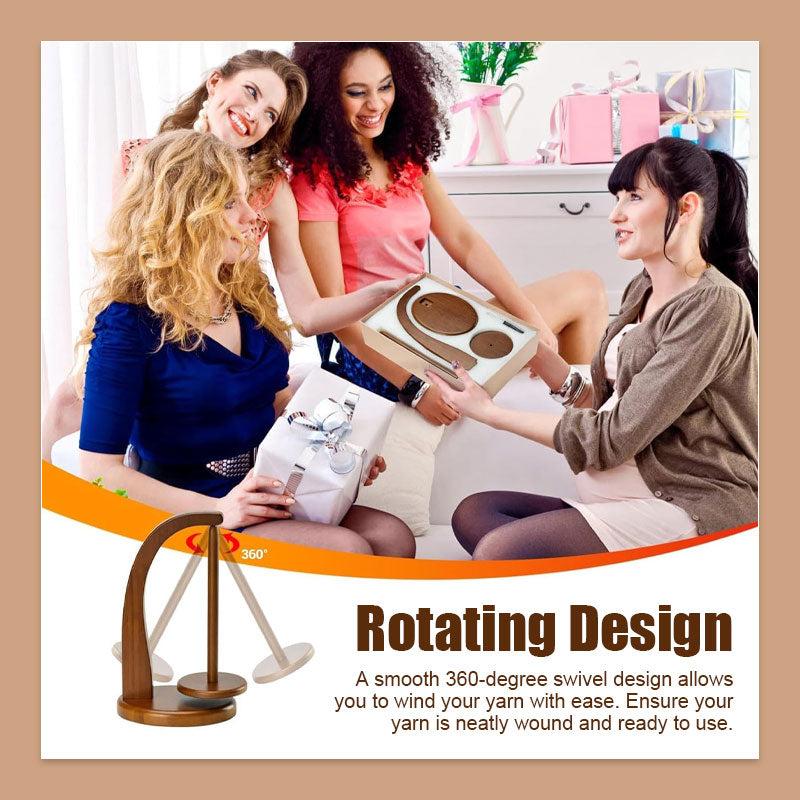 Rotara - Portable, rotating yarn stand
