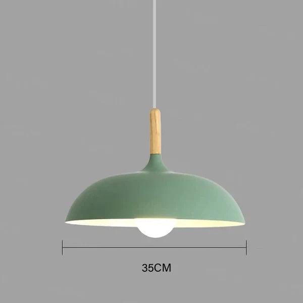Ceiling Lamp Crafted from Northern Oak