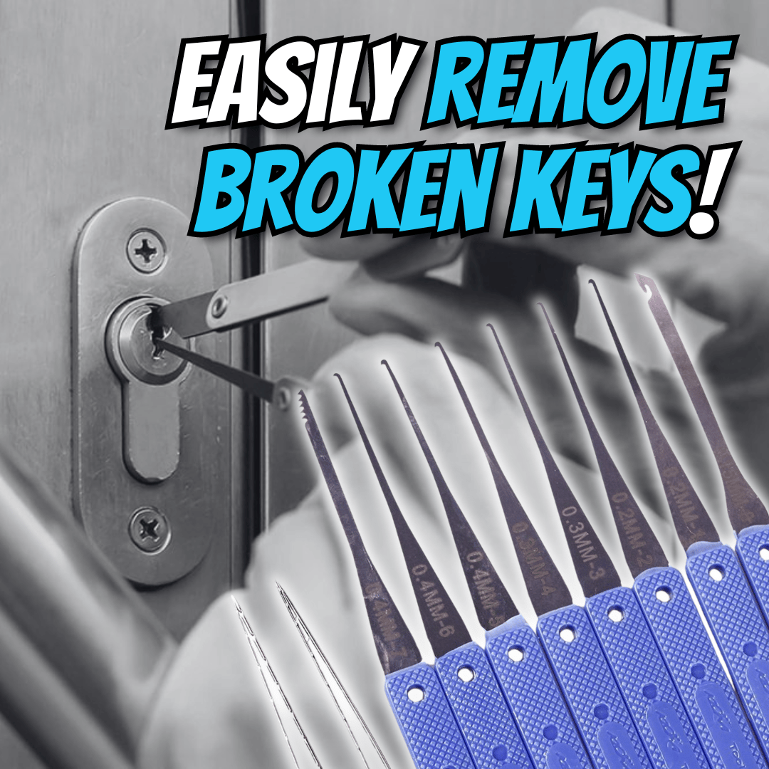 Broken Key Extractor Set – Easily remove broken keys from any lock!