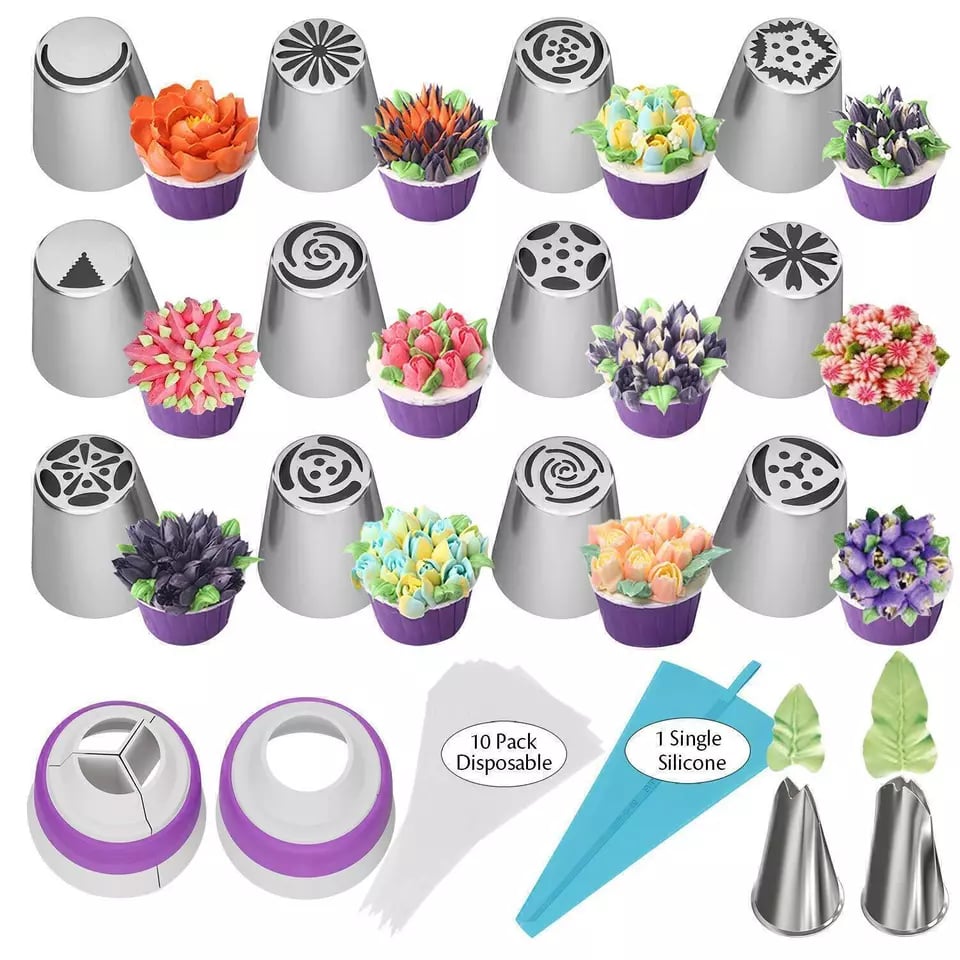 Flower Frosting Tips Nozzles for Cake Decorating