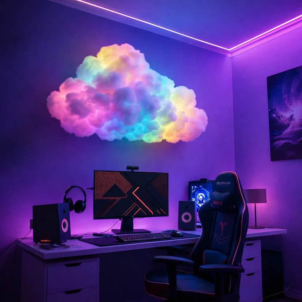 LED Cloud-Shaped Wall Light