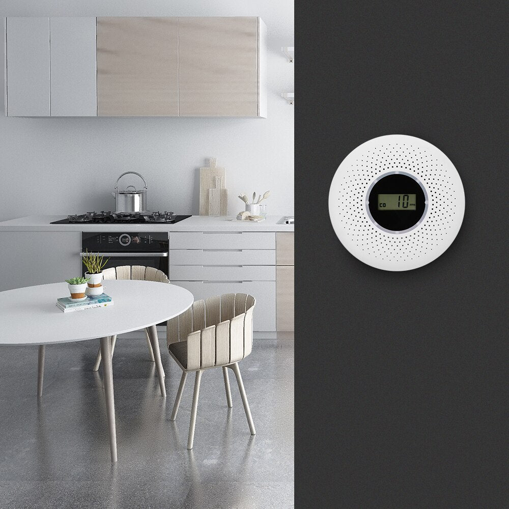 Smoke & Carbon Monoxide Alarm | Dual Sensor Technology | Loud Alert | AirSecure