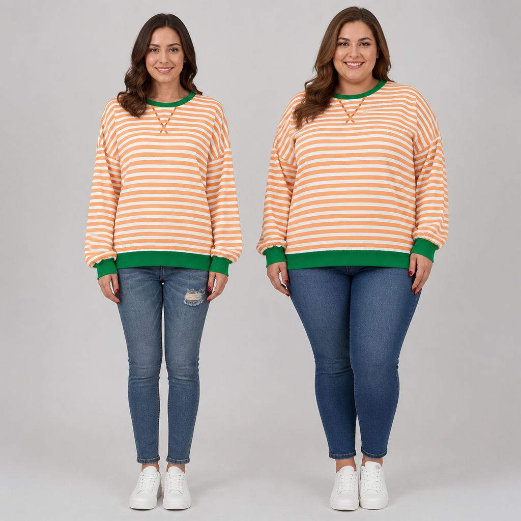 LuminaSoft™ Casual Long Sleeve Striped Shirt — Wrap Yourself in All-Day Softness and Timeless Style