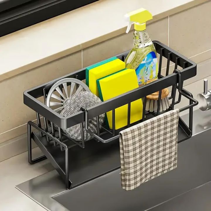 Kitchen Sink Organizer | Rust-Resistant | Includes Towel Bar | AquaRack