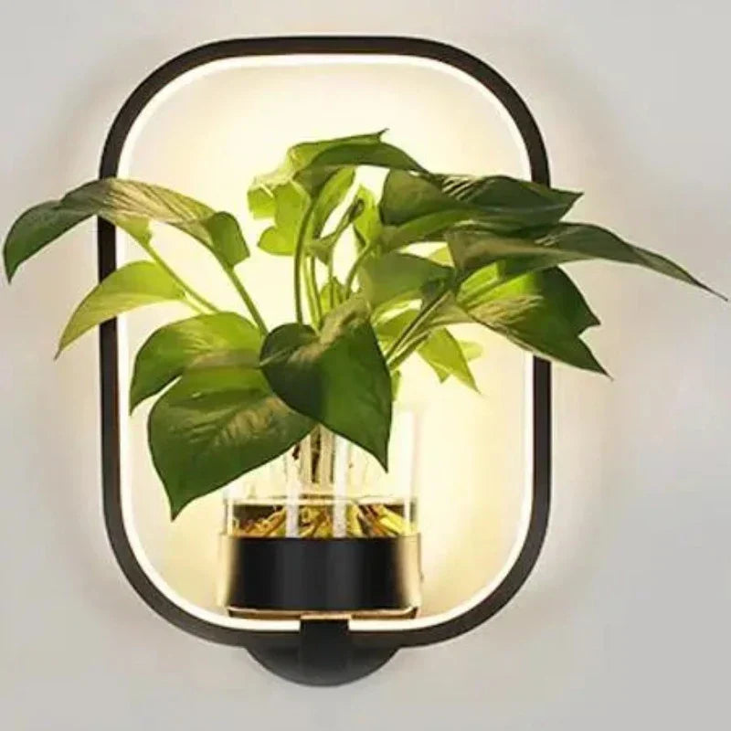 Botanical-Themed Wall Lamp