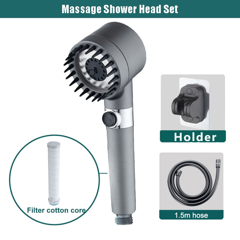 HydraPulse™ — Wake Up Energized with a Spa-Quality Scalp Massage Every Shower