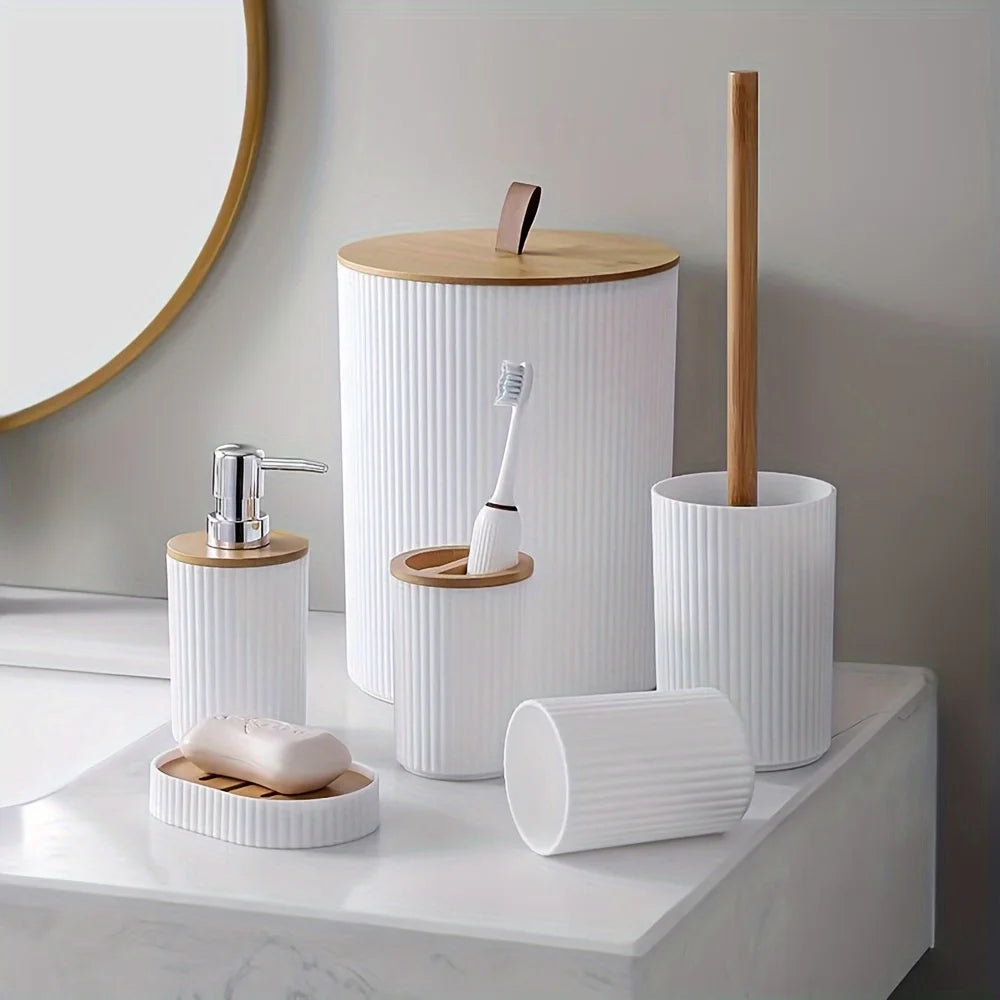 6-Piece Bathroom Set – Transform Your Space into a Calm, Organized Oasis