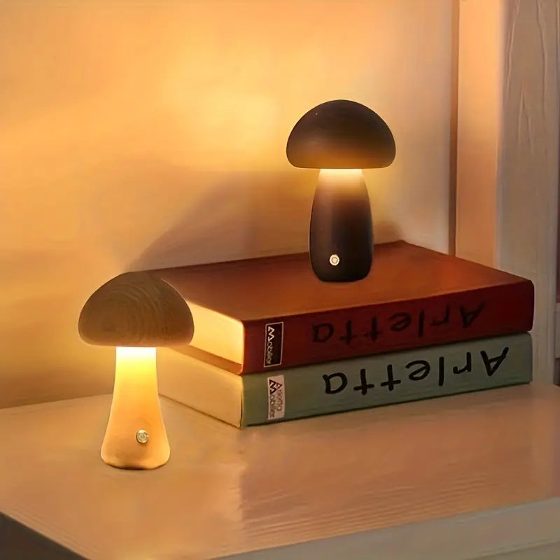 GloedGilde - Elegant Table Lamp in Mushroom Style