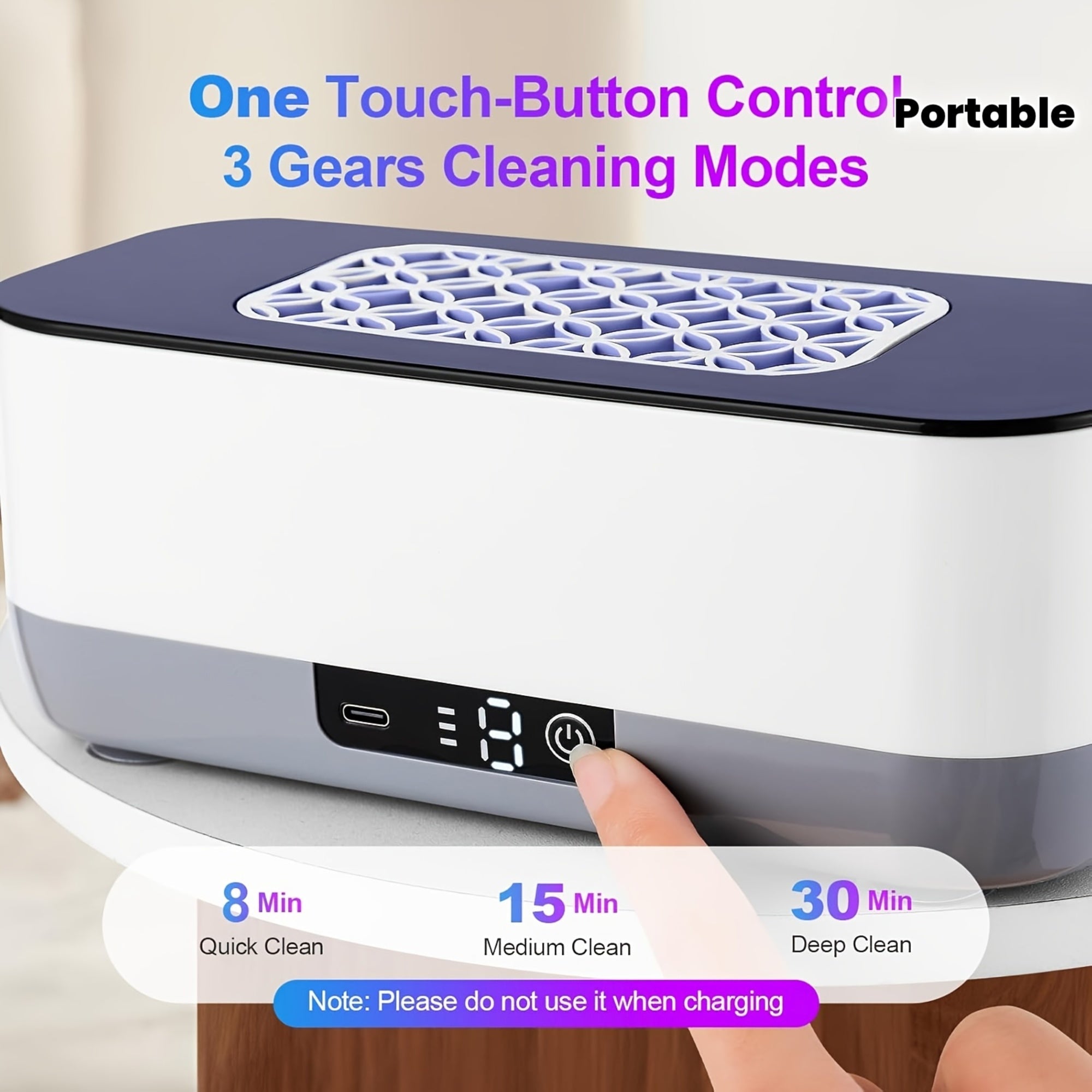 360° Ultrasonic Cleaner for Jewelry and Dental Prosthetics