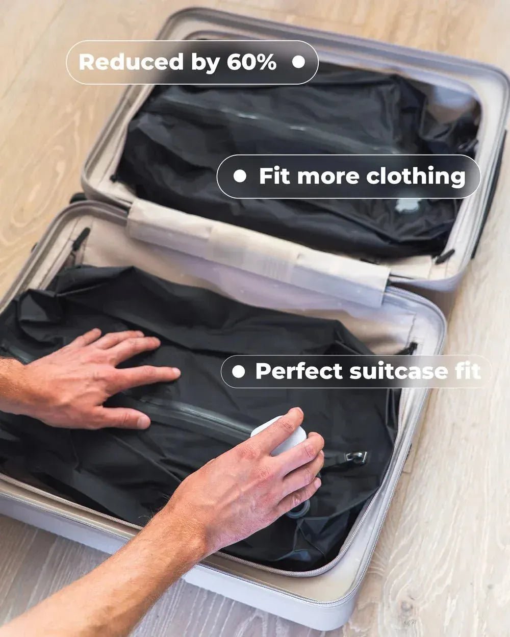 VoluGuard™ — Double Your Packing Power and Keep Clothes Fresh Anywhere