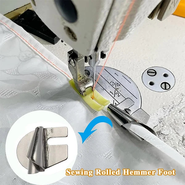 8-Piece Set of Spiral Sewing Foot Attachments