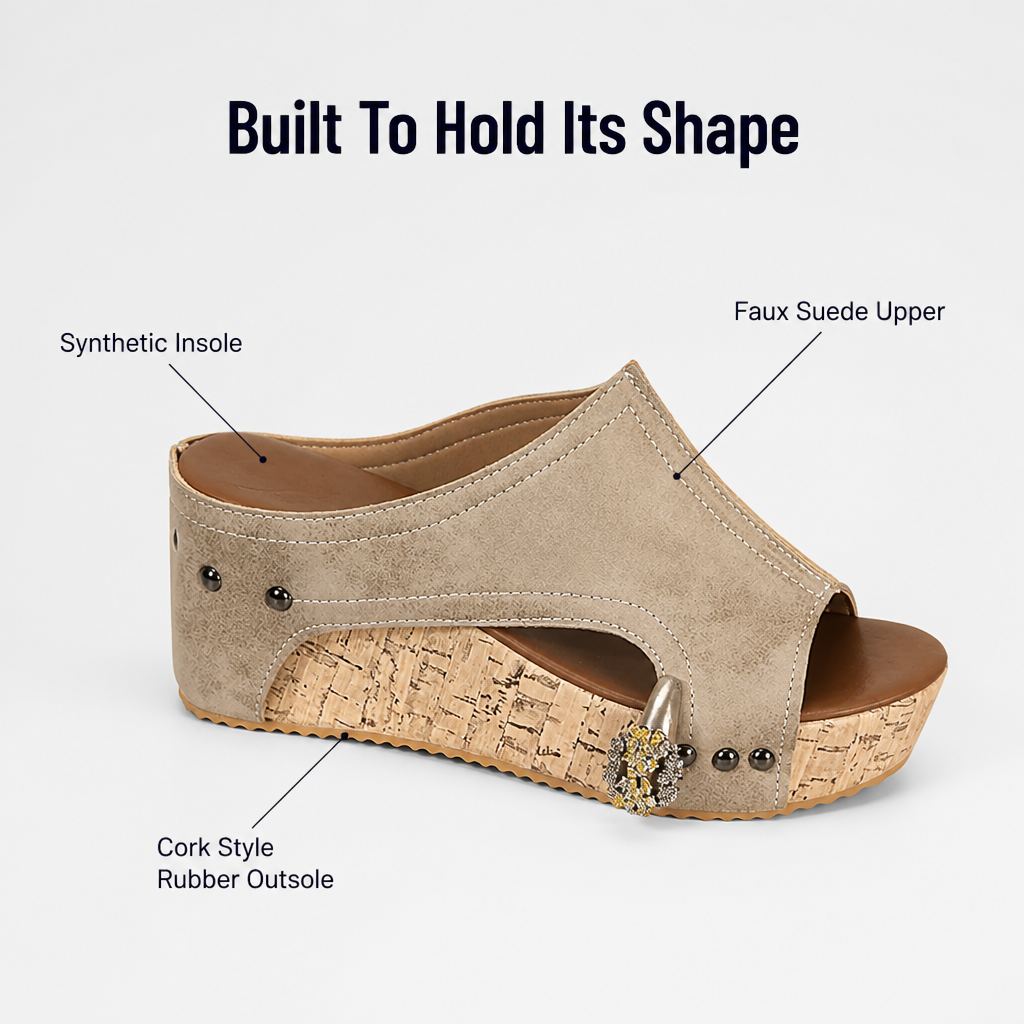 SolaraLuxe™ Wedge Sandals — Walk Pain-Free with Bold Style That Commands Attention