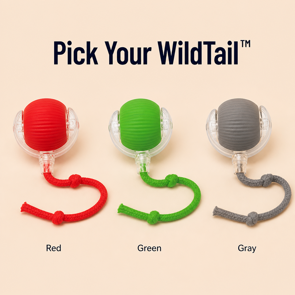 WildTail™ — Get Your Bored Indoor Cat Chasing & Pouncing Again