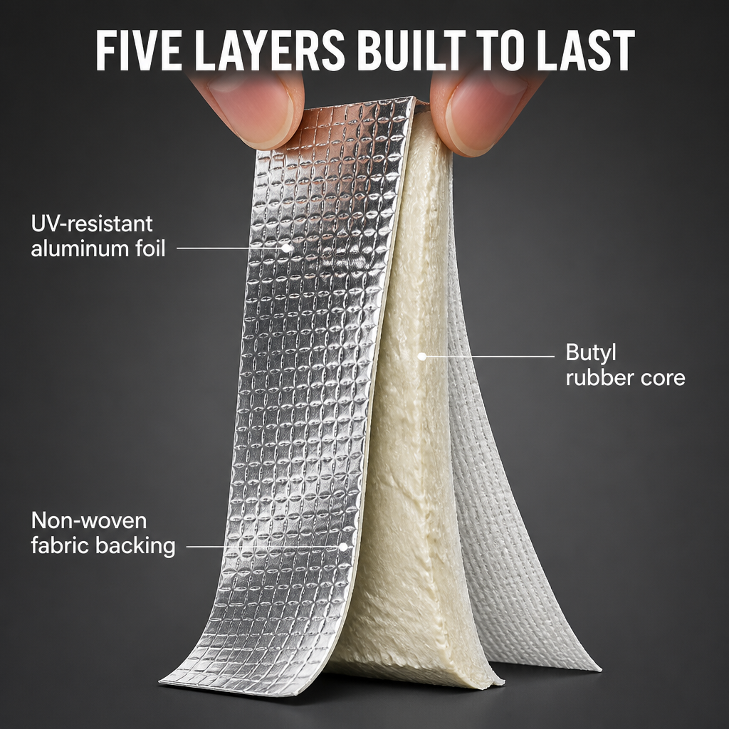 ShieldSeal™ — Lock Down Leaky Roofs, Pipes & Gutters With Pro-Grade Butyl
