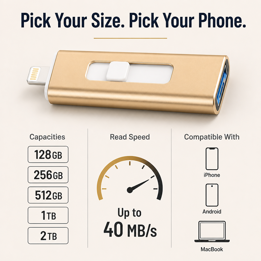 FlashVault™ — Free Up Your iPhone in Seconds Without Deleting a Single Photo