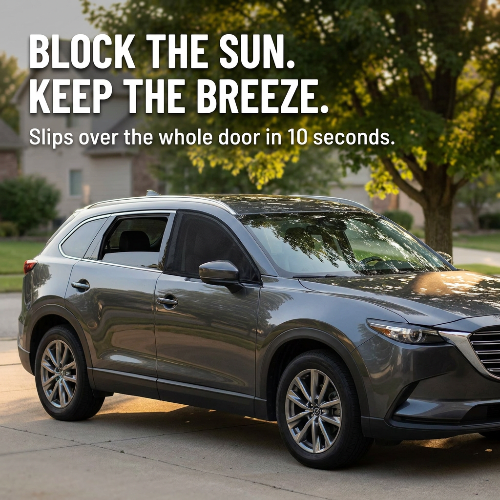 VentiShade™ — Slip Over the Door, Block the Sun, Keep the Breeze
