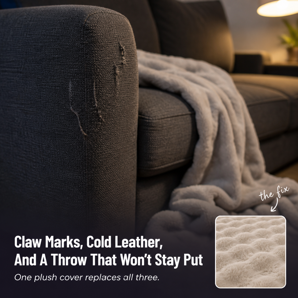 Velvoria™ — Wrap Your Couch in Rabbit-Soft Plush That Stays Put All Winter