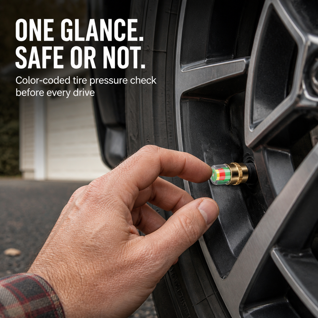 VeloGuard™ — Catch Low Tire Pressure at a Glance Before Every Drive