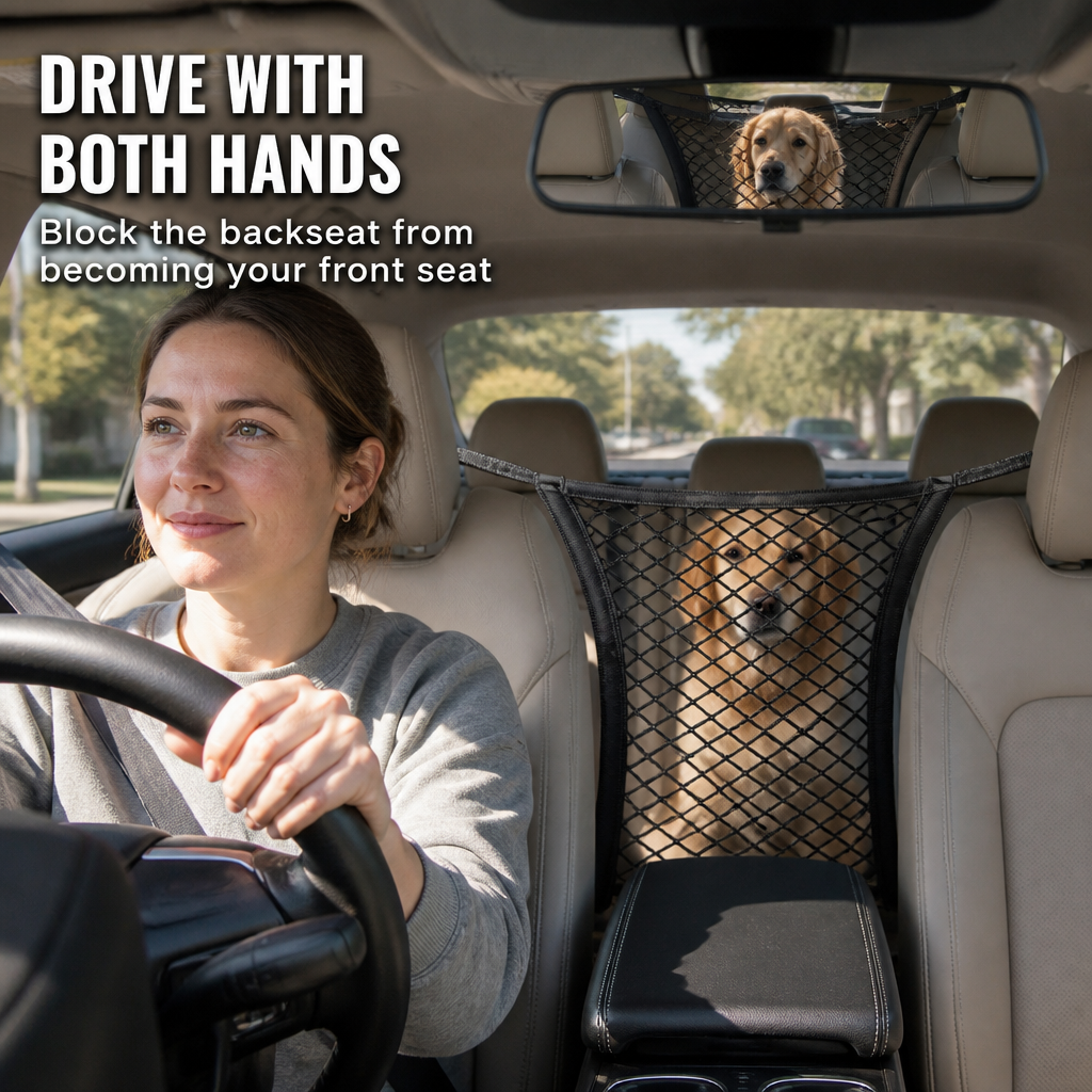 ShieldBarrier™ — Block Pets and Kids From Climbing Up Front While You Drive