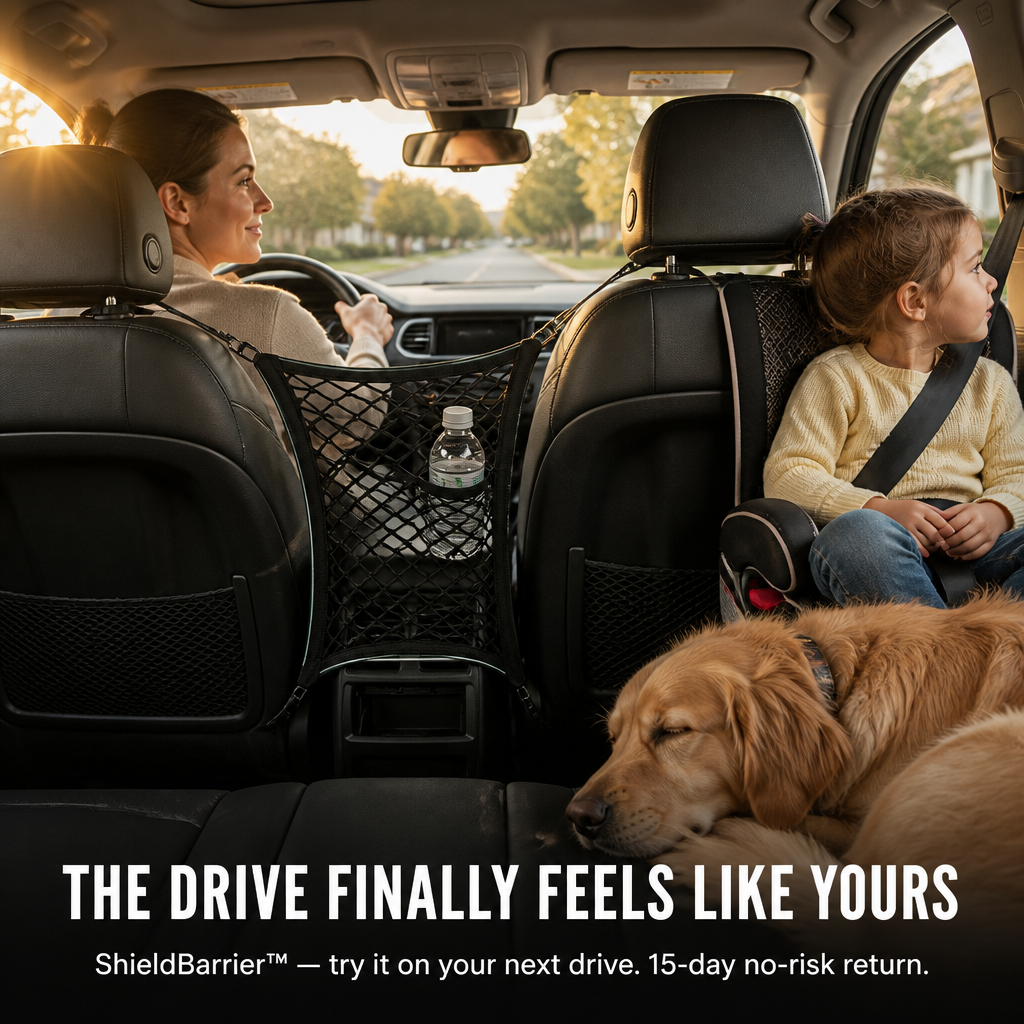 ShieldBarrier™ — Block Pets and Kids From Climbing Up Front While You Drive