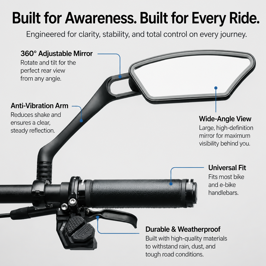 VeloSight™ — Ride with Rock-Solid Confidence and Crystal-Clear Views Every Mile