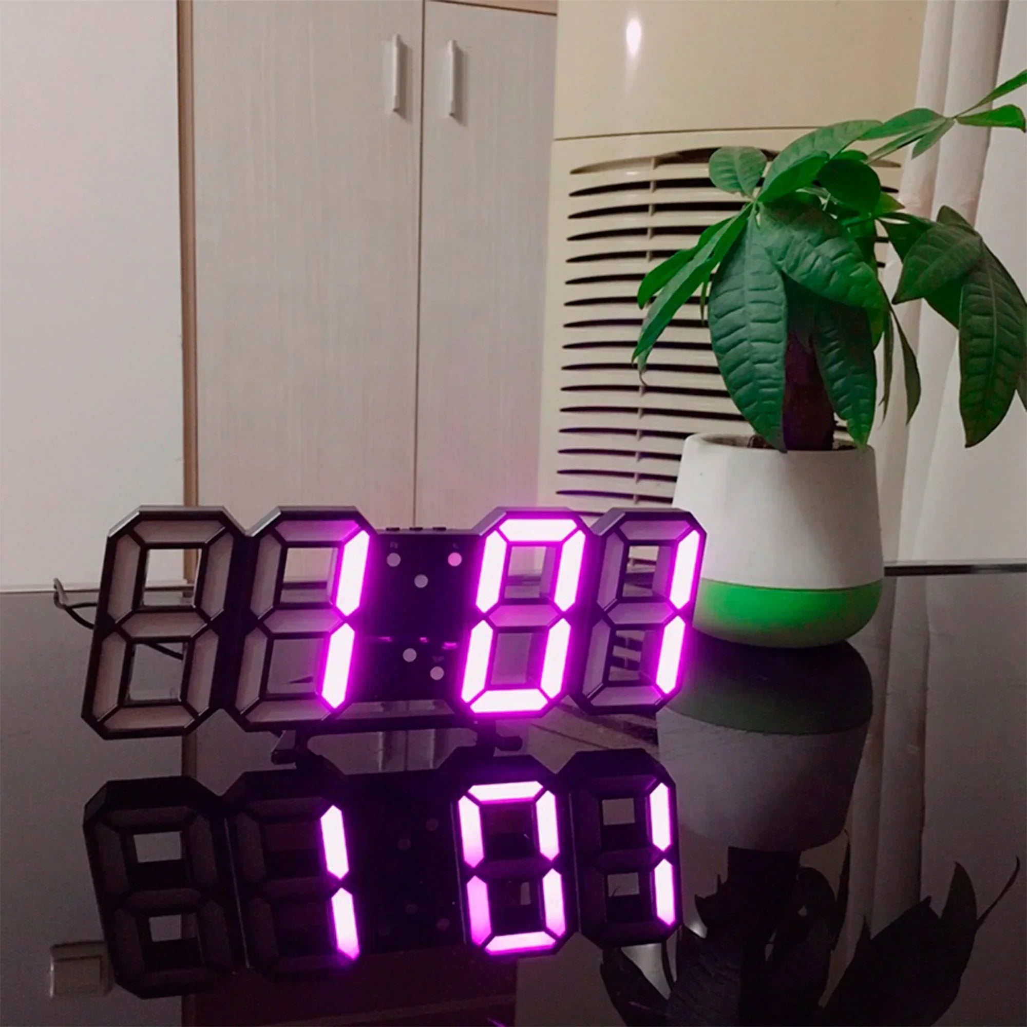 3D LED Wall Clock - Effortlessly Read Time in Bright Clarity Anytime