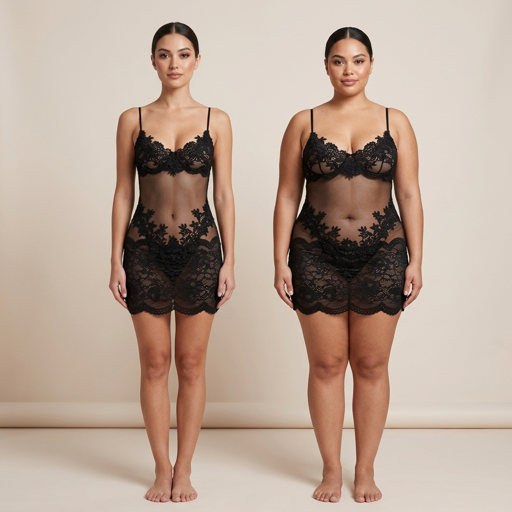 Vellora™ Midnight Lace Illusion Dress — Unleash Your Confidence with Feather-Light Elegance
