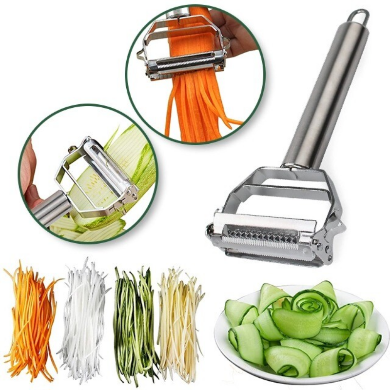 Vegetable Peeler | Dual Blades | Stainless Steel | Kitchen Cutter