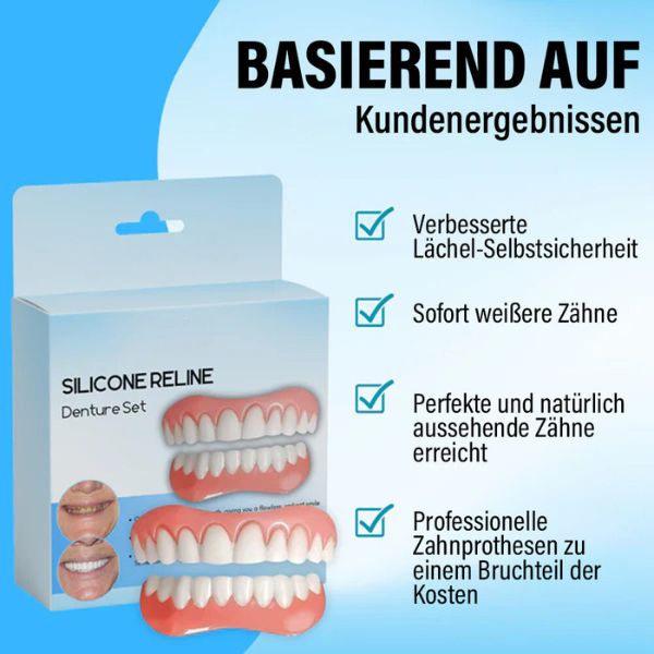 1+1 FREE | Silicone Reline Denture Set Guarantees long-lasting use