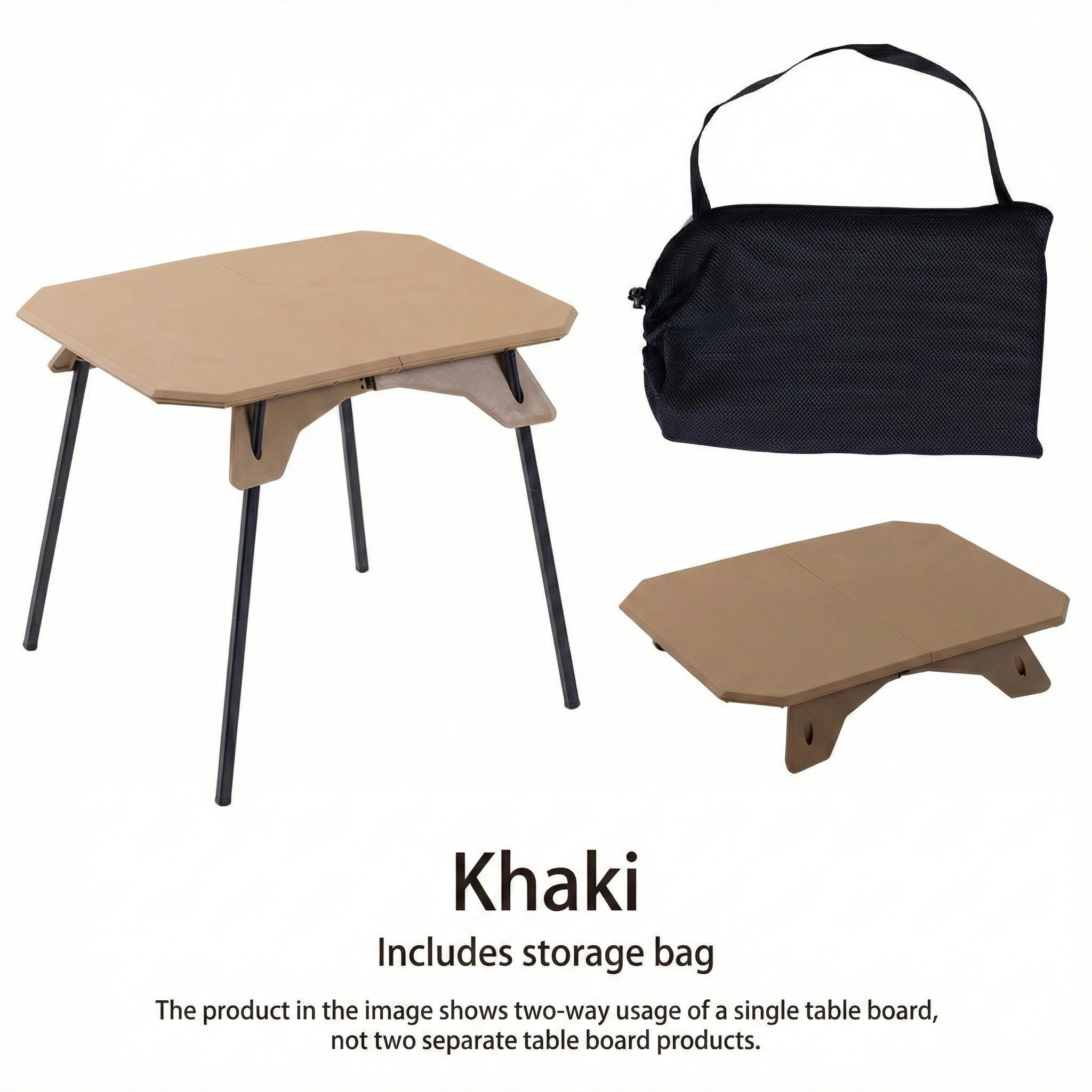 Lightweight Folding Camping Table with Adjustable Height