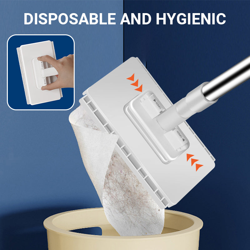 Extendable Hygienic Mop with Cloth Holder