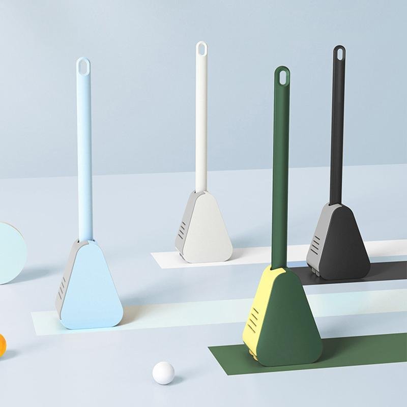 Toilet Brush | Triangular Head | Scratch-Resistant TPR Cleaning | Silly