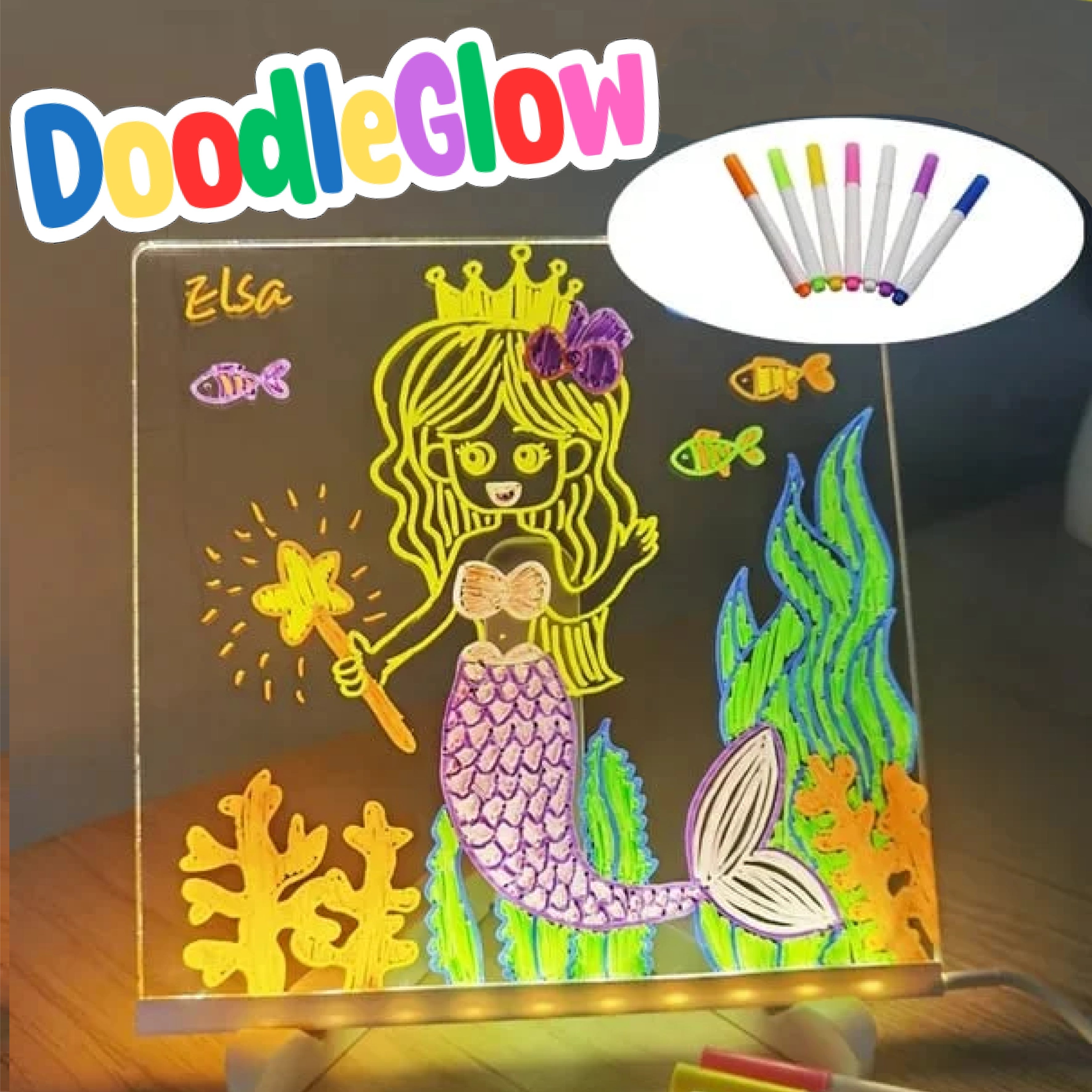 LumiSketch™ — Ignite Your Child’s Imagination with Mess-Free, Glowing Creativity