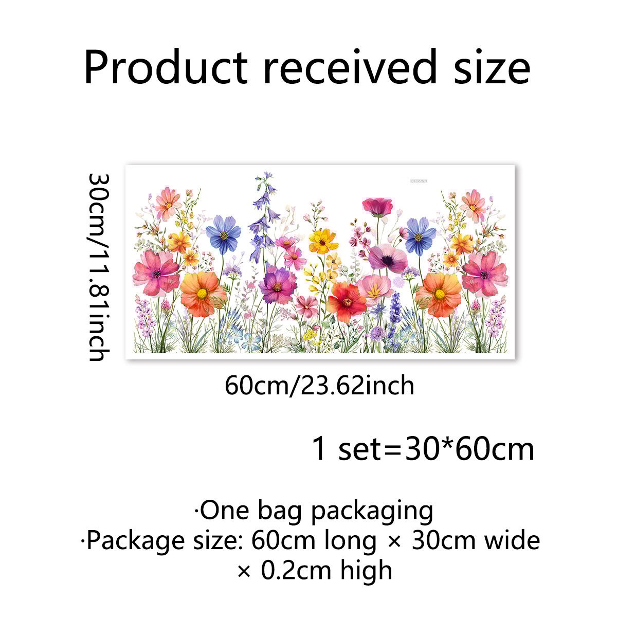 1+1 Free | Colorful Flower Bouquet Window Stickers