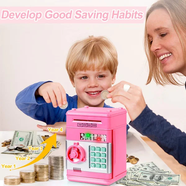 Mini Piggy Bank - Safeguards Pocket Money and Turns Saving into Fun Adventure for Kids