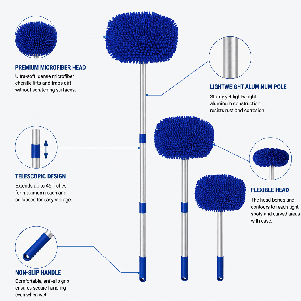 GlidePro™ — Effortless Reach for a Scratch-Free, Showroom Shine Every Time