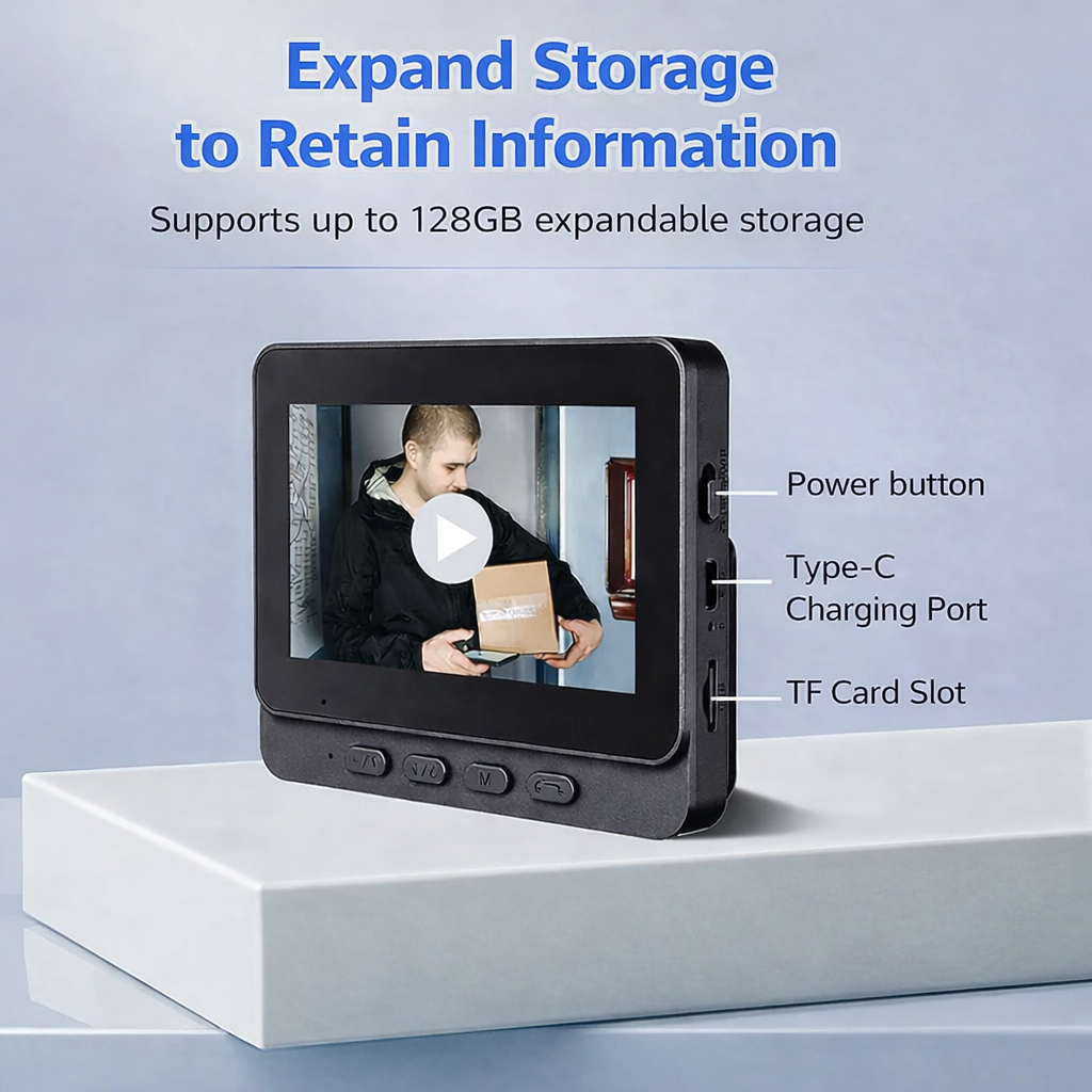 Doorbell Camera | Real-Time View and Two-Way Talk | Night Vision Enabled | RingCam