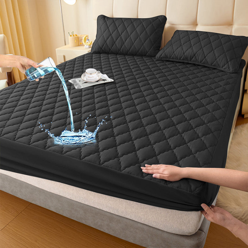 FortiRest™ Bedding Set — Sleep Soundly with Plush, Waterproof Protection That Never Shifts