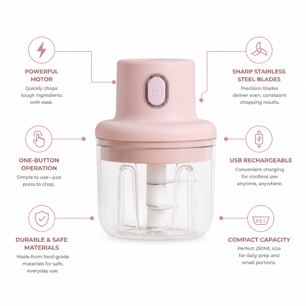GlideChop™ Mini — Crush Meal Prep Hassles and Reclaim Your Time Instantly