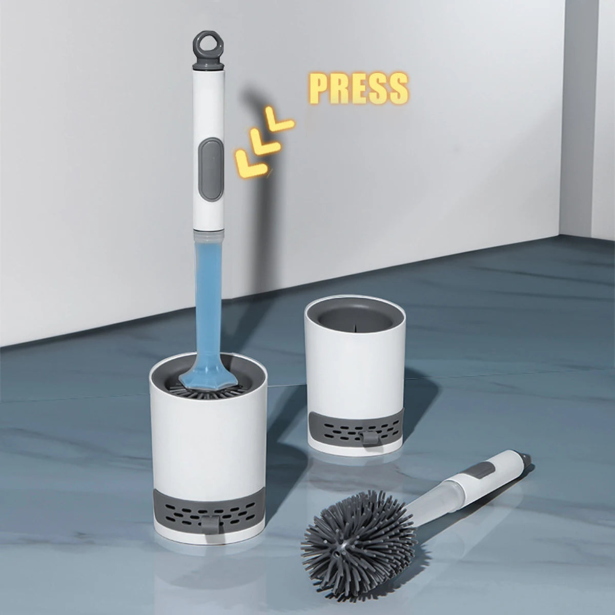 Silicone Toilet Brush for Effortless, Scratch-Free Cleaning