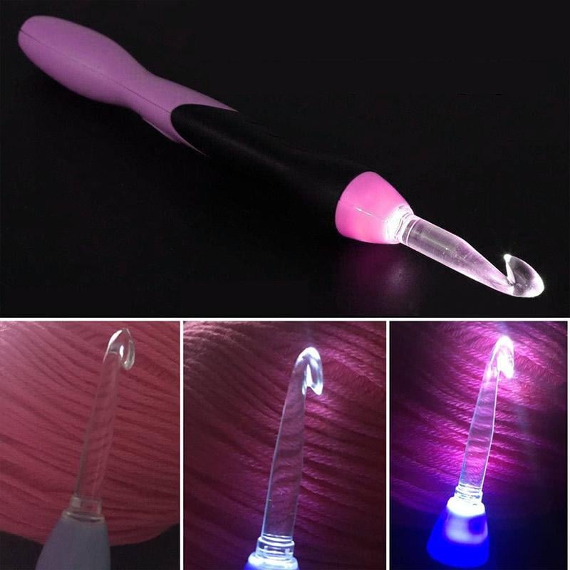 LED Crochet Hooks – Eliminate Dark Stitches for Bright Creative Moments!