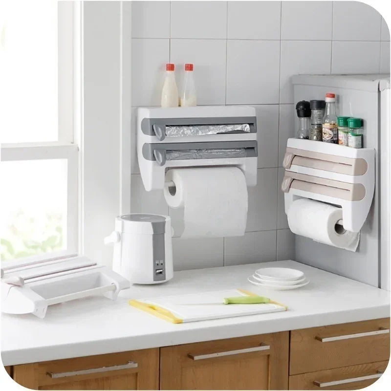 Kitchen Wrap Storage Organizer