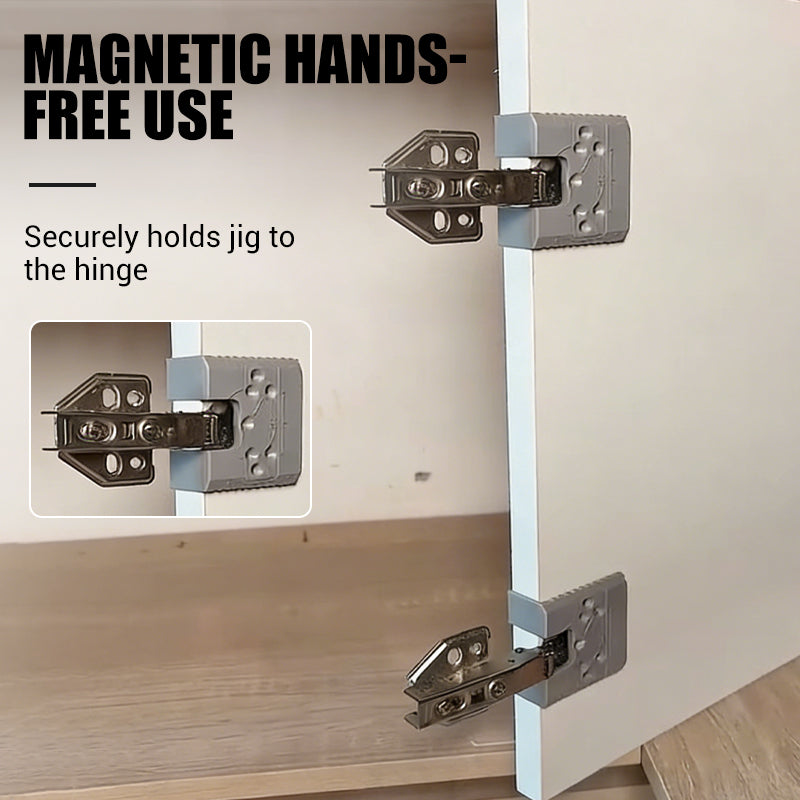 EdgeCraft™ Magnetic Hinge Jig — Nail Perfect Cabinet Doors with Effortless Precision Every Time