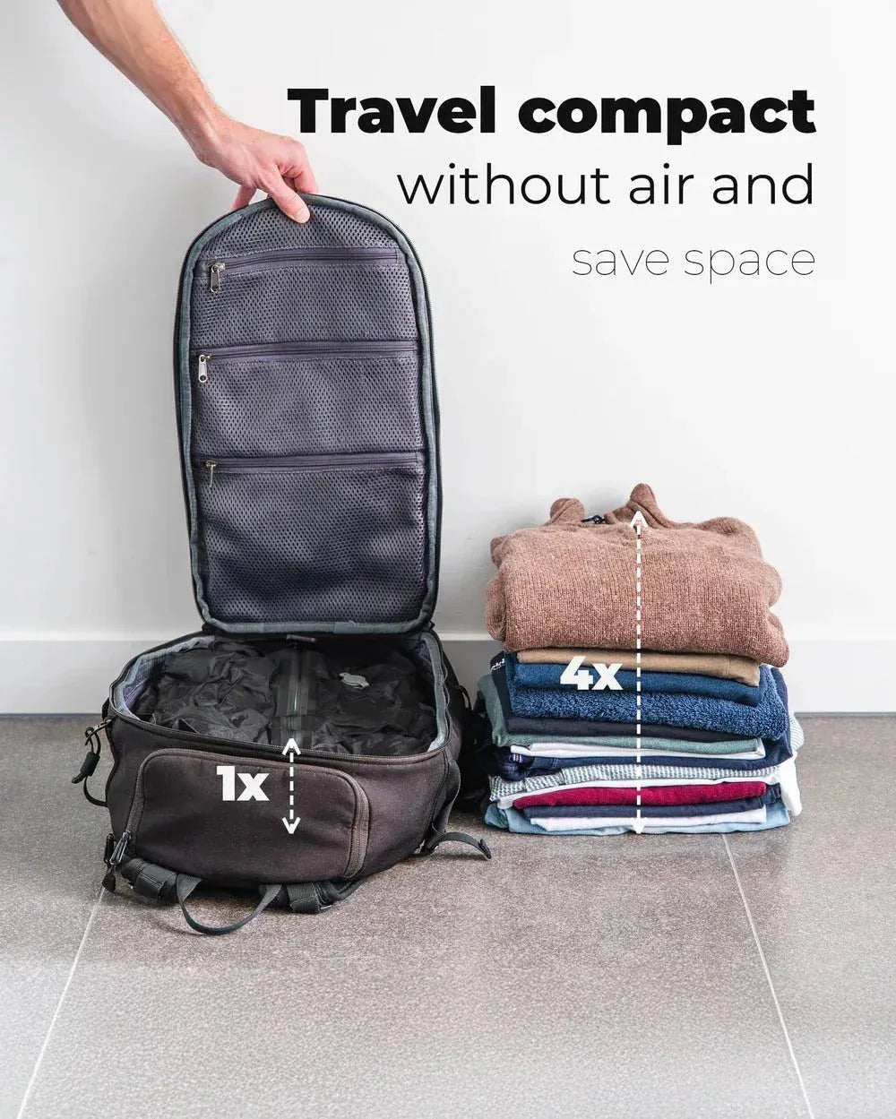 VoluGuard™ — Double Your Packing Power and Keep Clothes Fresh Anywhere