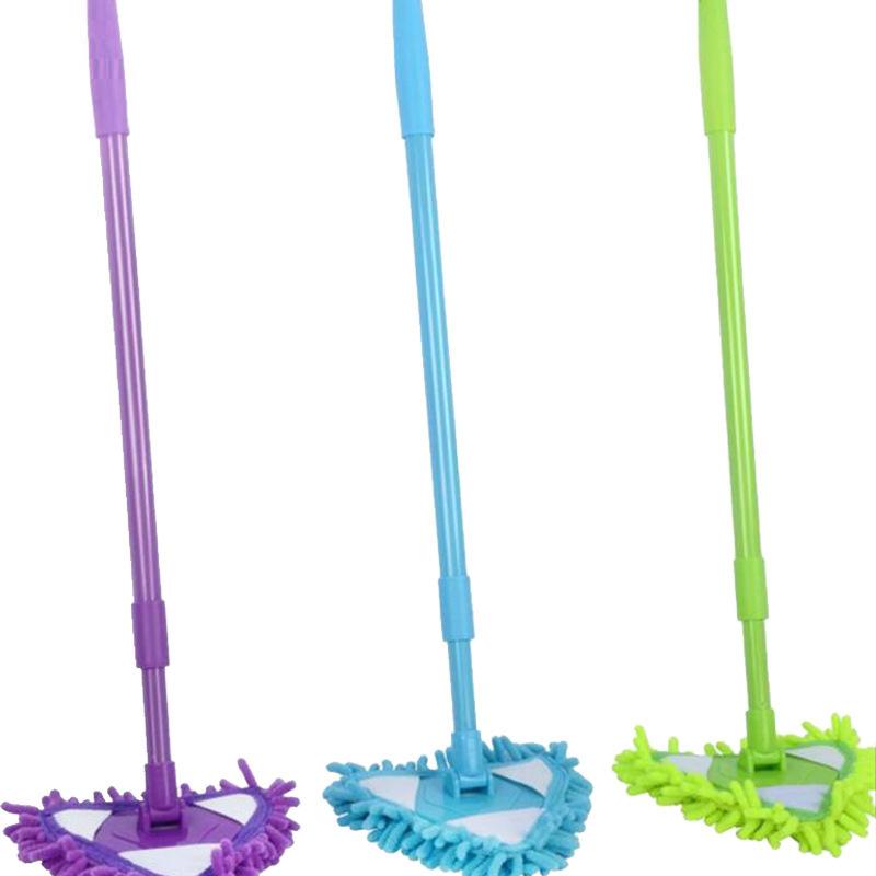 Adjustable Rotatable Triangle Cleaning Mop | 180° Mop Head | Telescopic Pole | Cleaning Mop | Mop Position Angle