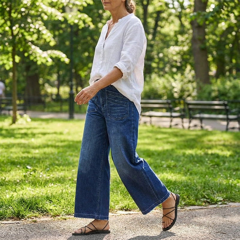 HaloStride™ — Unleash Confidence with Jeans That Celebrate Your Curves and Freedom